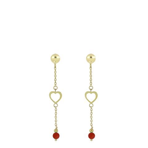 Pendientes CikOrefice Gioielli Mujer in Oro Pasta di corallo O7Y2LU0 - O7Y2LU0